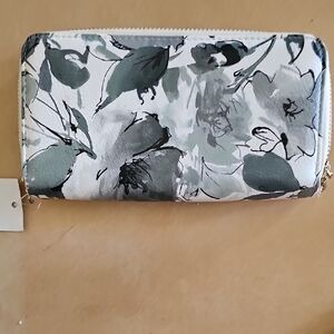 Sold Another Site Floral Women's Wallet - Black and White